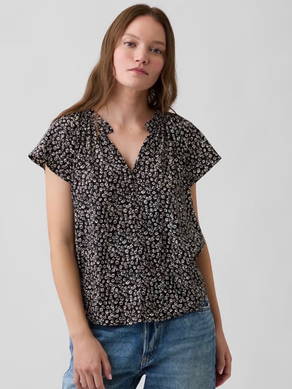 Gap Split Neck top